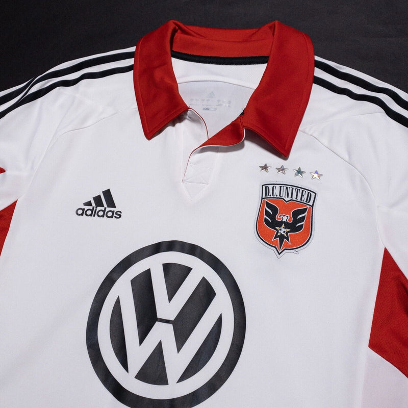 DC United Jersey Adidas Women's Large MLS Soccer Long Sleeve Vintage Logo Patch