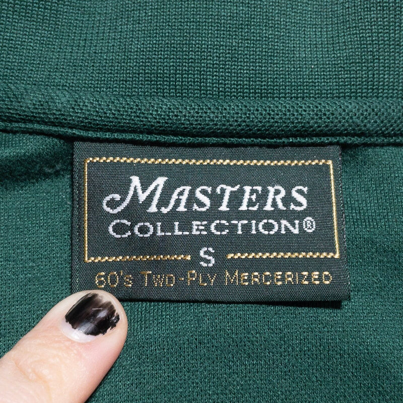 Masters Golf Polo Small Men's Shirt Solid Forest Green Augusta National