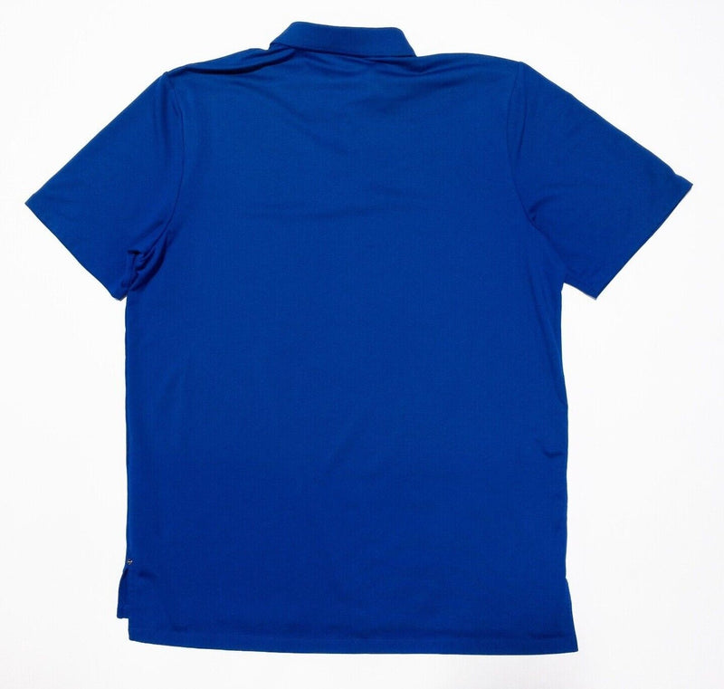 RLX Ralph Lauren Golf Polo Large Men's Wicking Solid Royal Blue Snap Collar