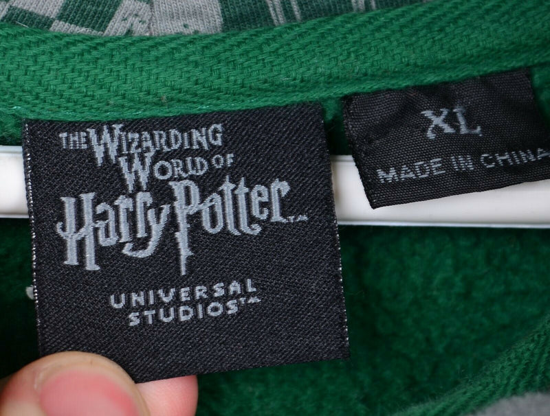 Harry Potter Adult XL Slytherin Snake Green Universal Studios Hoodie Sweatshirt