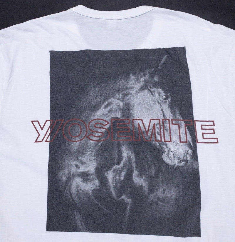 James Perse Yosemite T-Shirt Men's 2 White Long Sleeve Crewneck California Horse