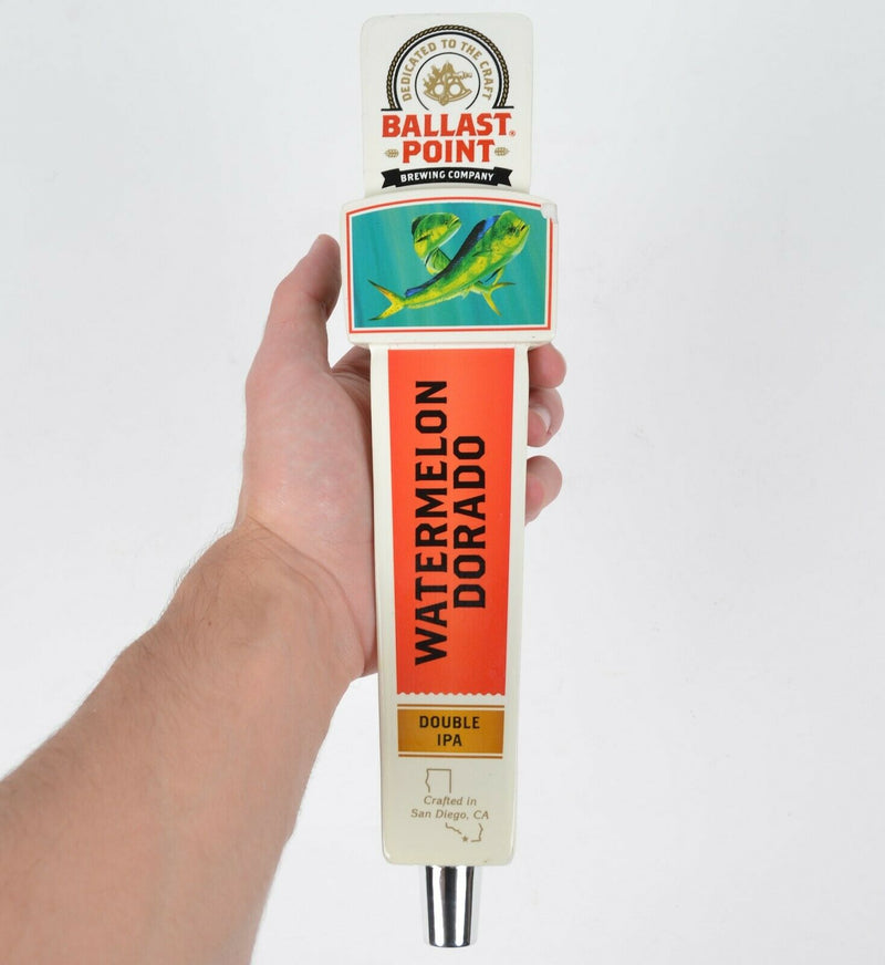 Ballast Point Brewing Company Watermelon Dorado Double IPA Beer Tap Handle 11"