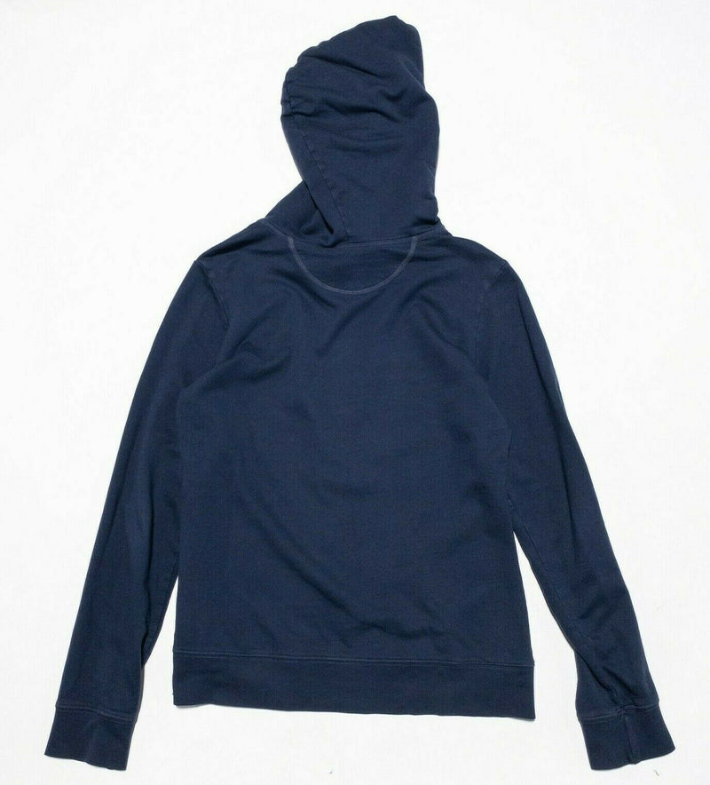 American Giant Pullover Hoodie Cotton Modal Solid Navy Blue Women's Small
