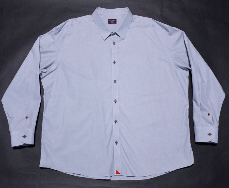 UNTUCKit Shirt Men's 3XLC (4XL) Button-Up Wrinkle Free Gray XXXLC Classic
