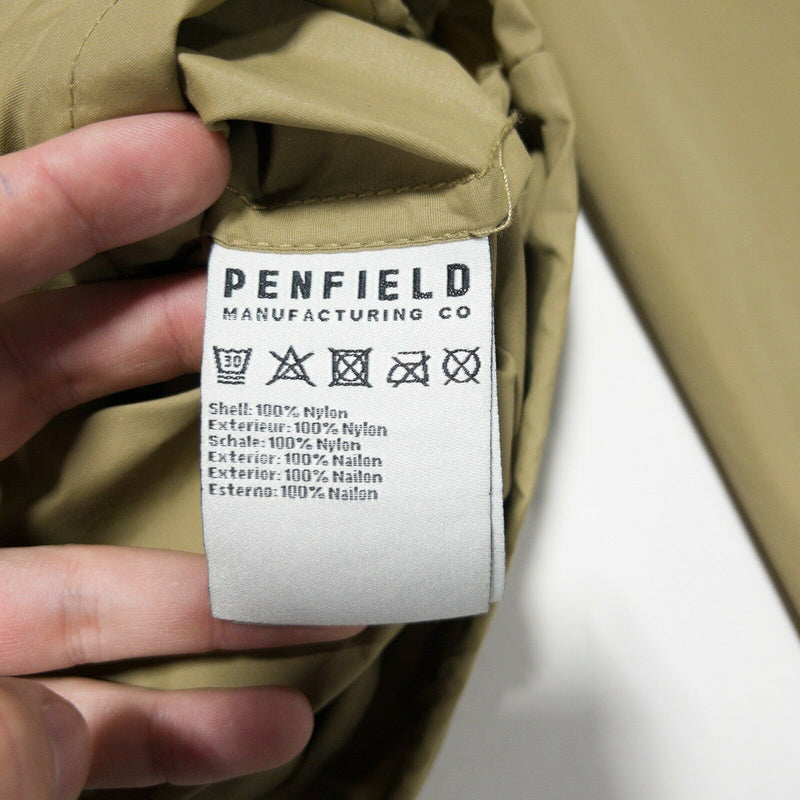 Penfield Men's Small Solid Tan Snap-Front Vented Collared Lightweight Jacket