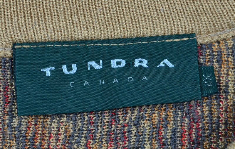 Vtg 90s Tundra Canada Women's Sz 2X Coogi-Style 3D Textured Pullover Sweater