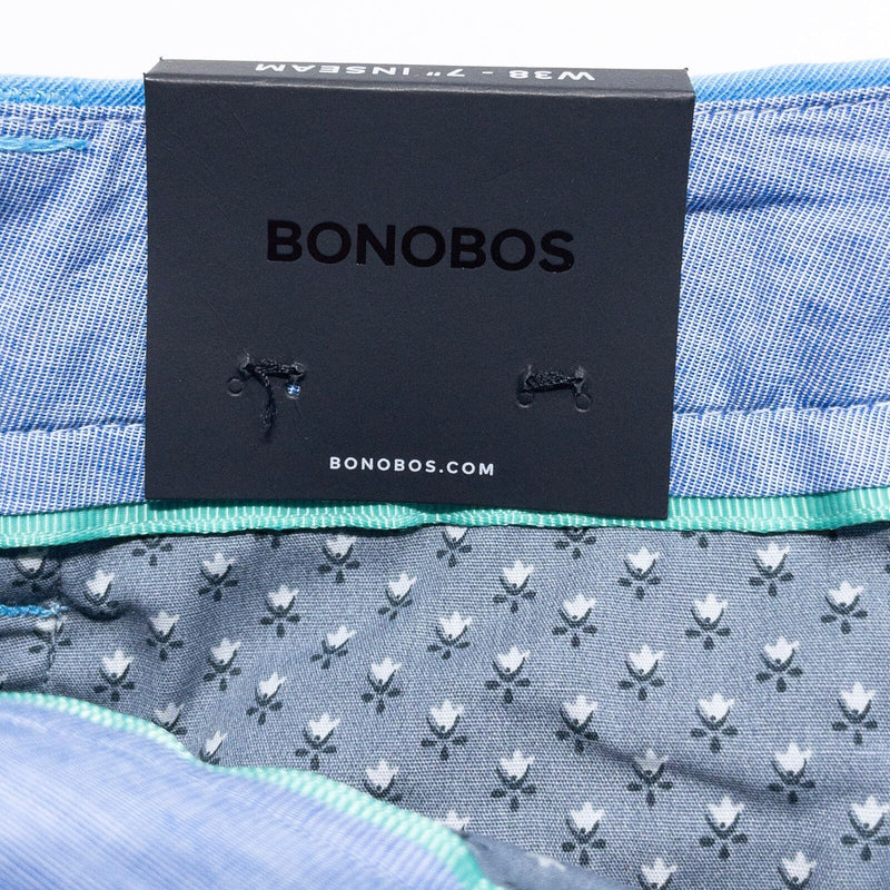 Bonobos Chino Shorts Men's 38 Stretch Washed Chino 7-inch Shorts Light Blue