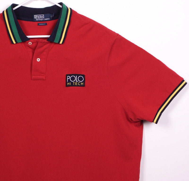 Polo Ralph Lauren Men's 2XL Classic Fit POLO Hi Tech Red Polo Shirt