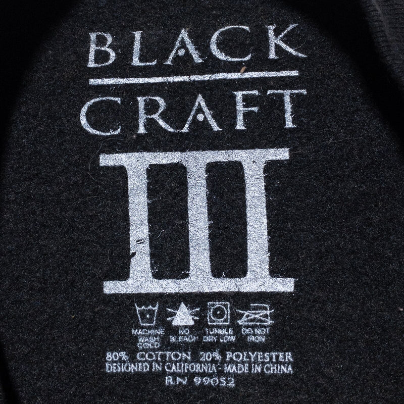 Black Craft Cult Sweatshirt Men's Fits XL Howling At the Moon Wold Black Sleeve