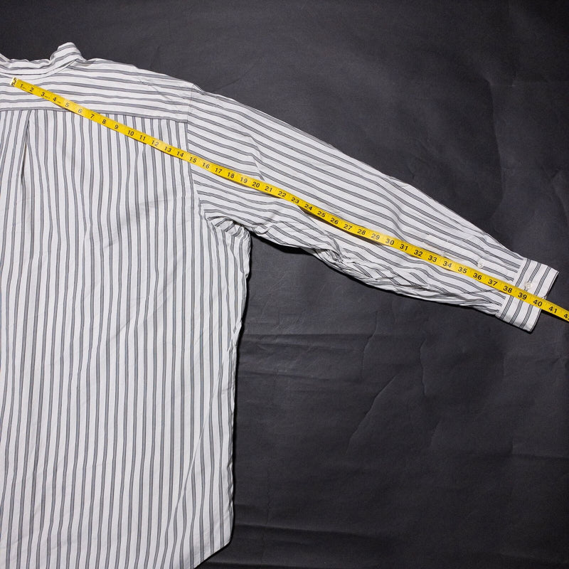 Polo Ralph Lauren Shirt Men's 4XLT Tall Classic Fit White Stripe Button-Down