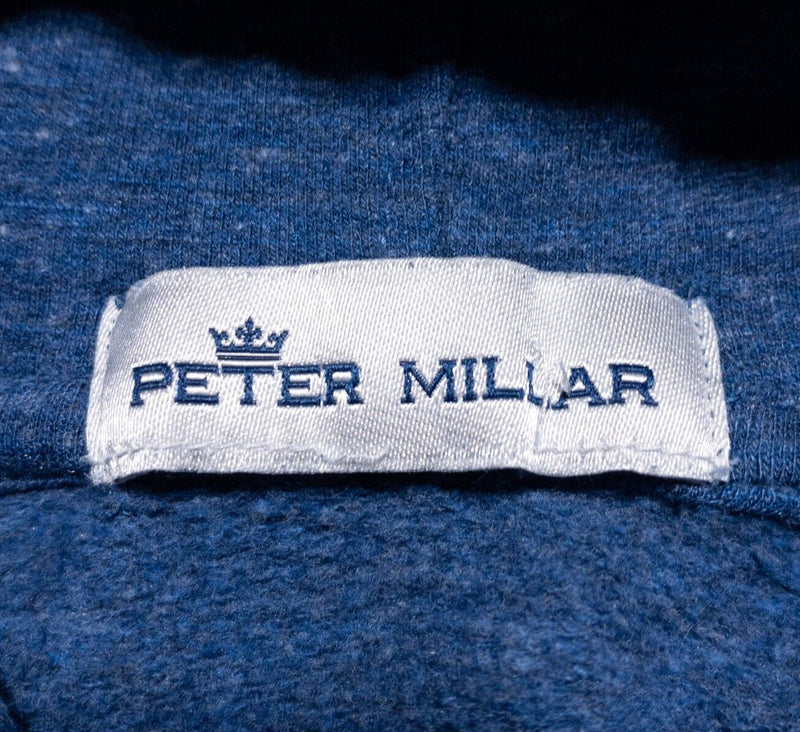 Peter Millar Hoodie Men's Fits Large Pullover Sweatshirt Lava Wash Blue Golf