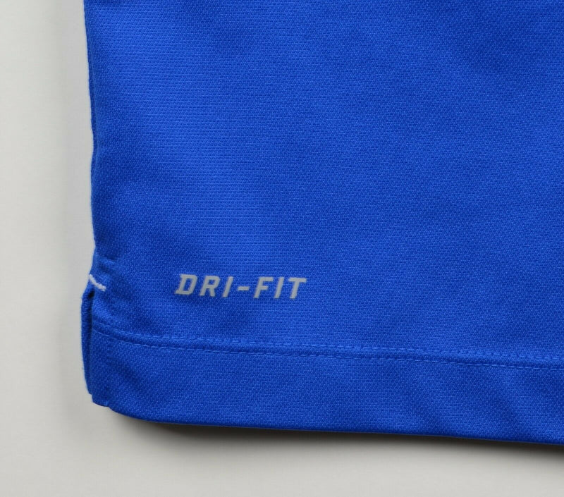 Duke Blue Devils Men's Sz XL Nike Dri-Fit Blue White NCAA Polo Shirt
