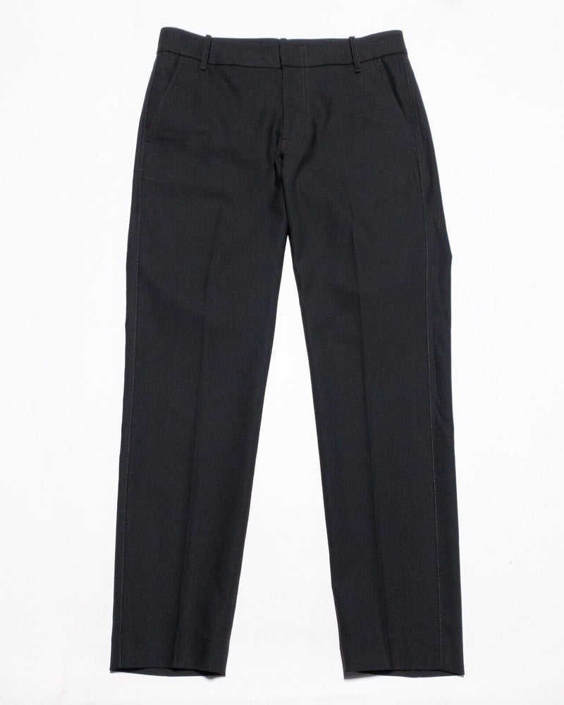 Vince Wool Pants Women's 6 Tapered Trouser Pleated Black Stretch Business