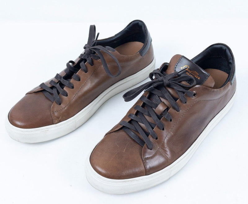Good Man Brand Sneakers Mens 11.5 Leather Italy Legend Vachetta Brown Lace-Up Lo