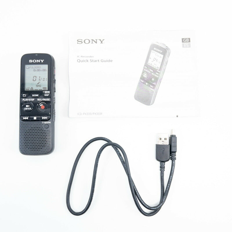 Sony ICD-PX333 Digital Voice Recorder USB Cable Manual