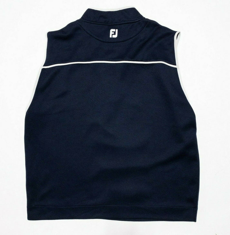 FootJoy Men's XL Navy Blue 1/4 Zip Performance Wicking Polyester Golf Vest