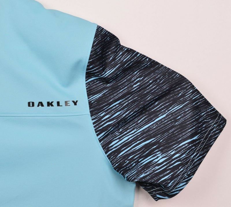 Oakley Hydrolix Men's Sz Large Regular Fit Light Blue Golf Polo Shirt