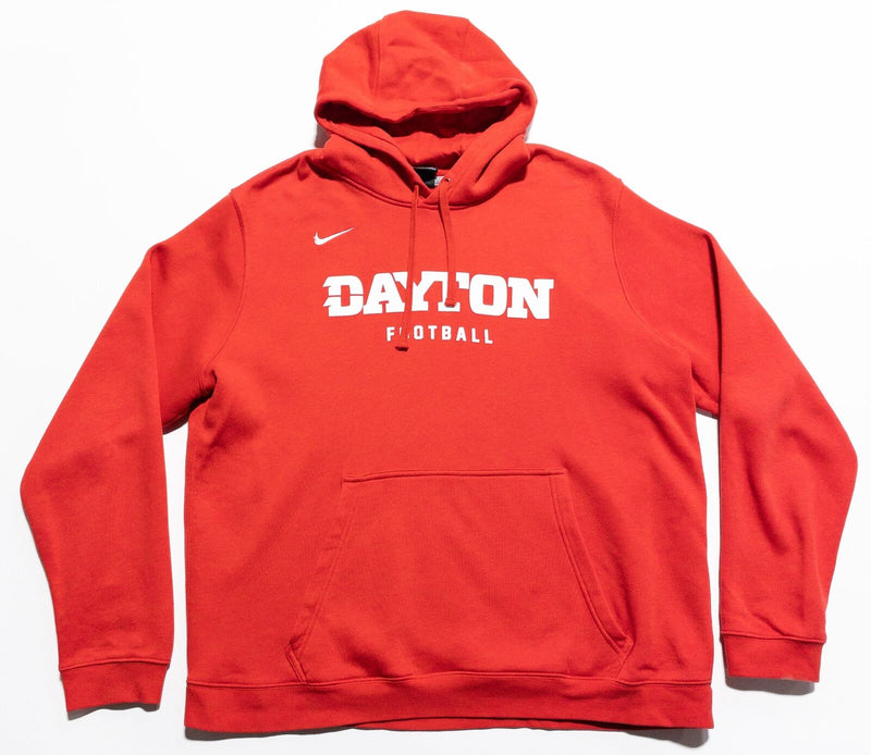 Dayton Flyers Football Nike Hoodie Men's XL Red Pullover Sweatshirt Club Fleece