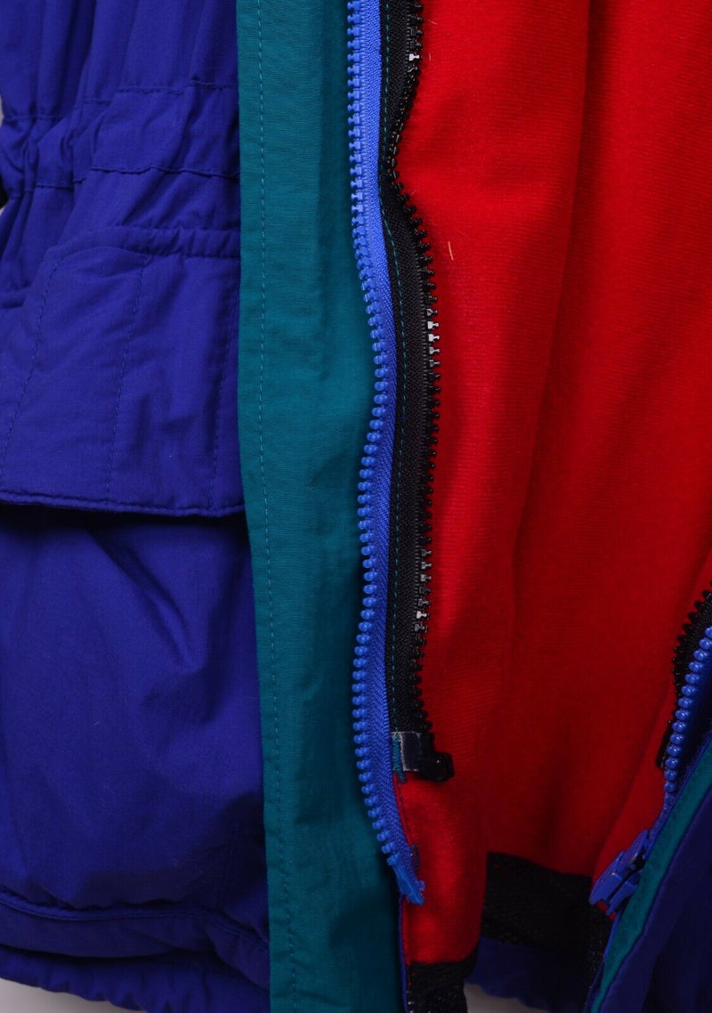 Vintage Jack Wolfskin Men's Large Fleece Interior Hooded Shell Ski Jacket