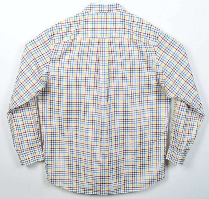 Duluth Trading Men's XLT Tall Trim Fit Multicolor Plaid Check Button-Down Shirt