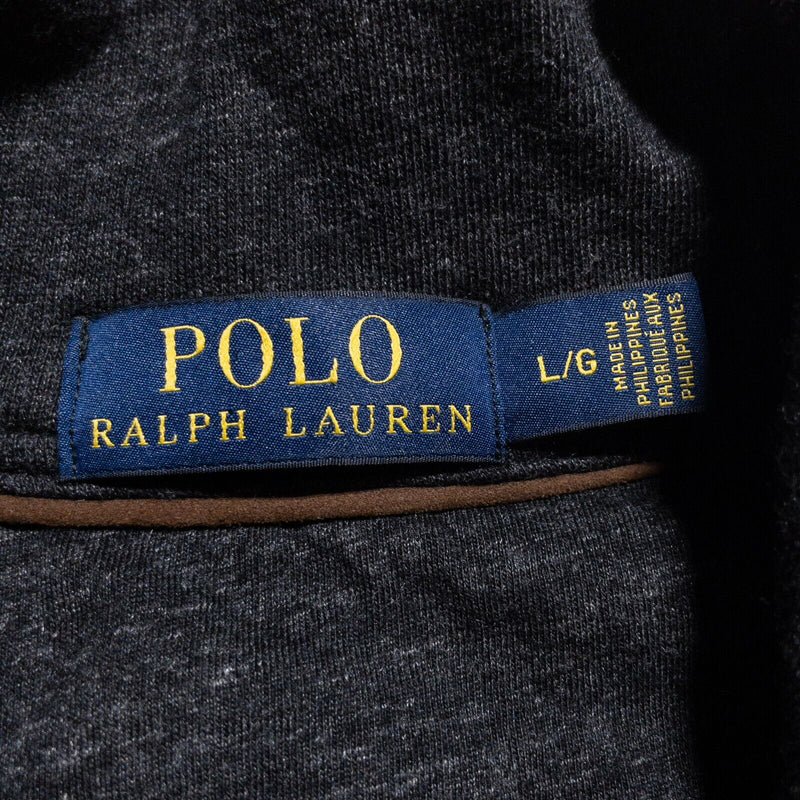 Polo Ralph Lauren Shawl Collar Cardigan Men's Large Sweater Button-Front Gray