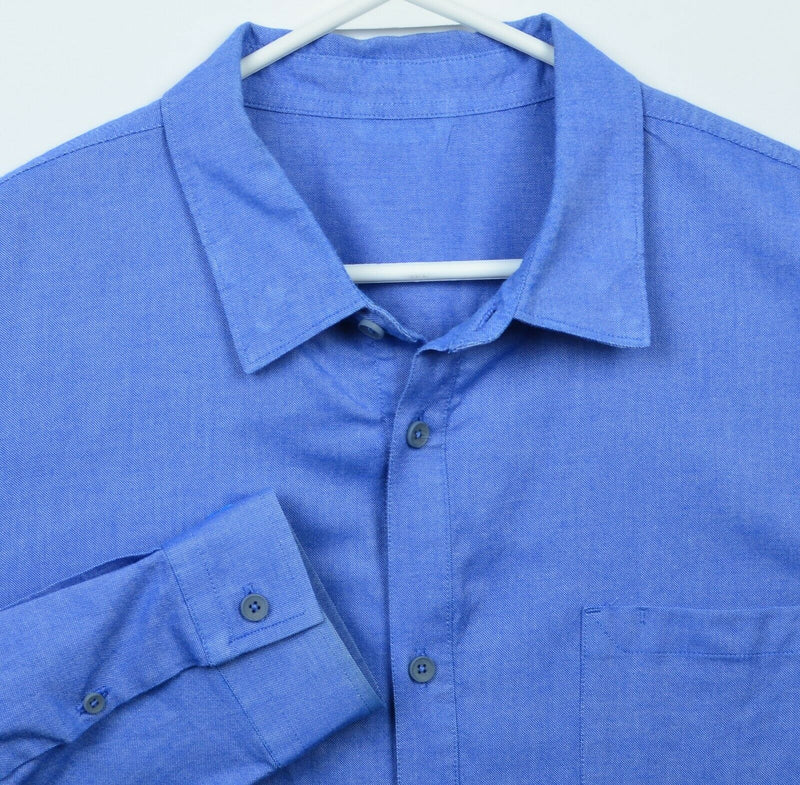 Lululemon Men's 2XL? Blue Oxford Comission Long Sleeve Button-Down Shirt