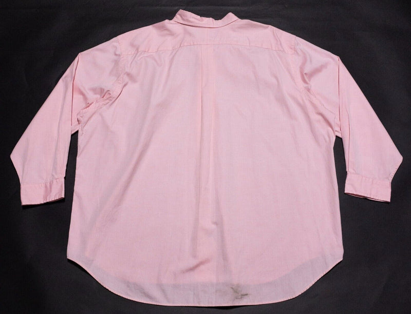 Polo Ralph Lauren Dress Shirt Men's 19-34/35 (3XL) Big Solid Pink Button-Down