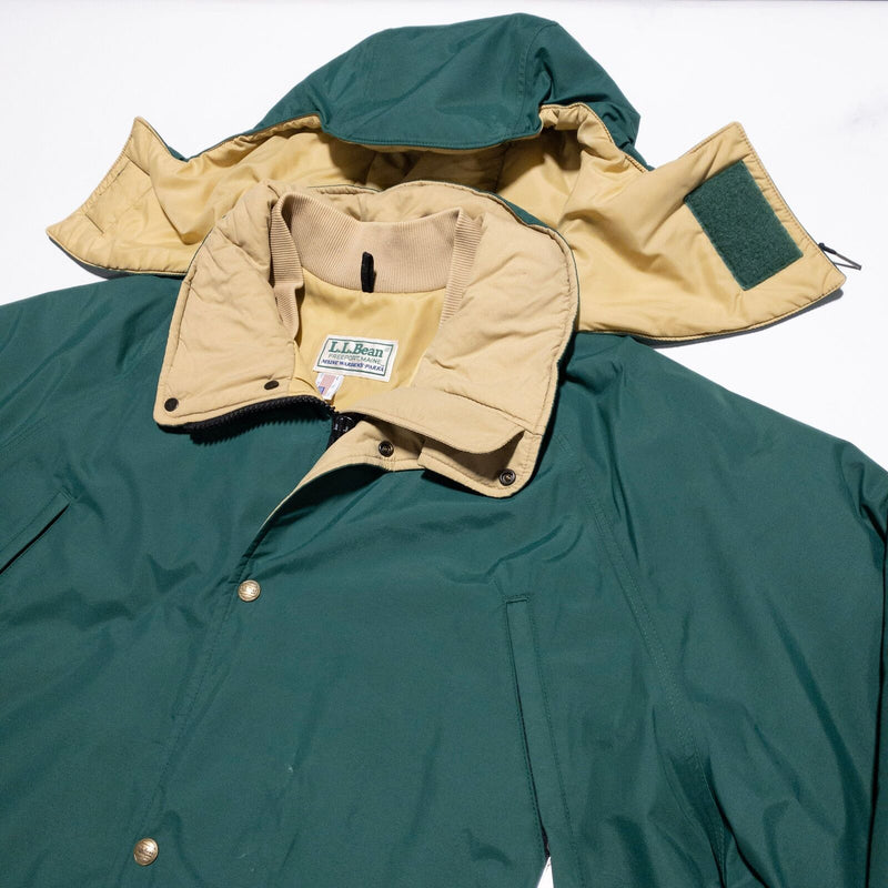 L.L. Bean Maine Warden's Parka Men's Fits 2XL+ Gore-Tex Green Hooded Vintage USA