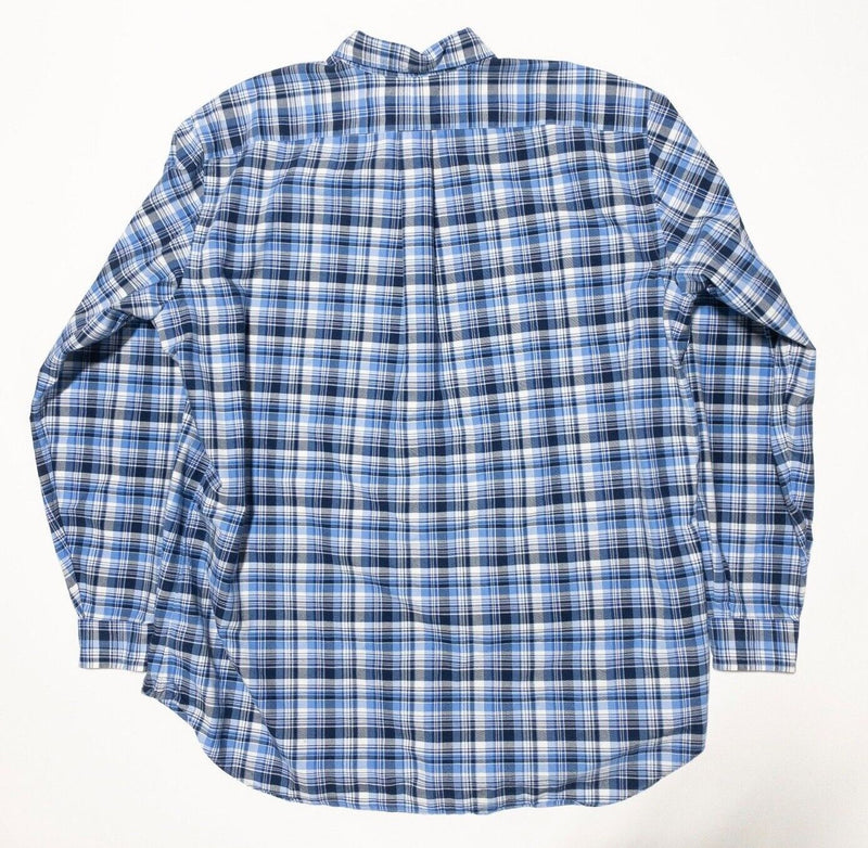 Polo Ralph Lauren XLT Classic Fit Men's Shirt Long Sleeve Blue Plaid Big & Tall