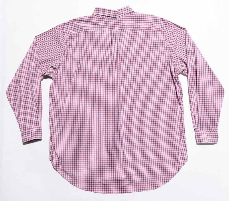 Polo Ralph Lauren Performance Shirt Men 2XLT Tall Nylon Wicking Button-Down Pink