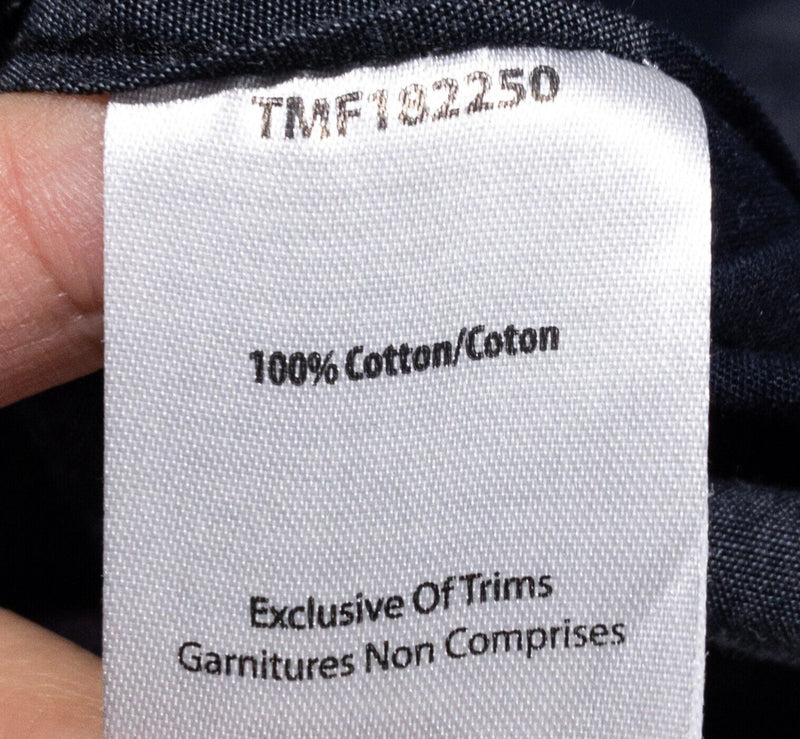 Triple Five Soul Shirt Men's Small Striped Long Sleeve Button-Front Gray Black