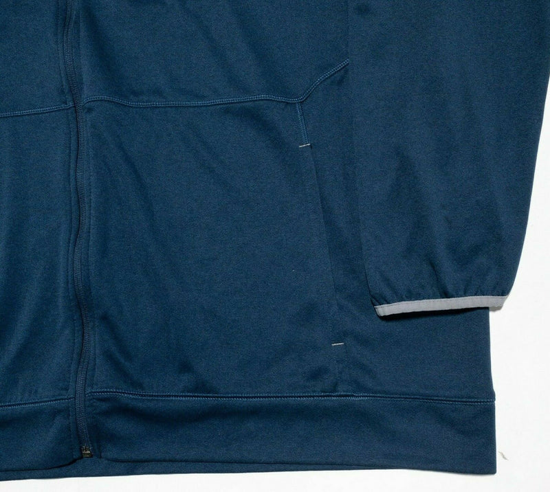 Reebok Men's 4XLT (4XL Tall) PlayDry Activewear Jacket Full Zip Wicking Blue