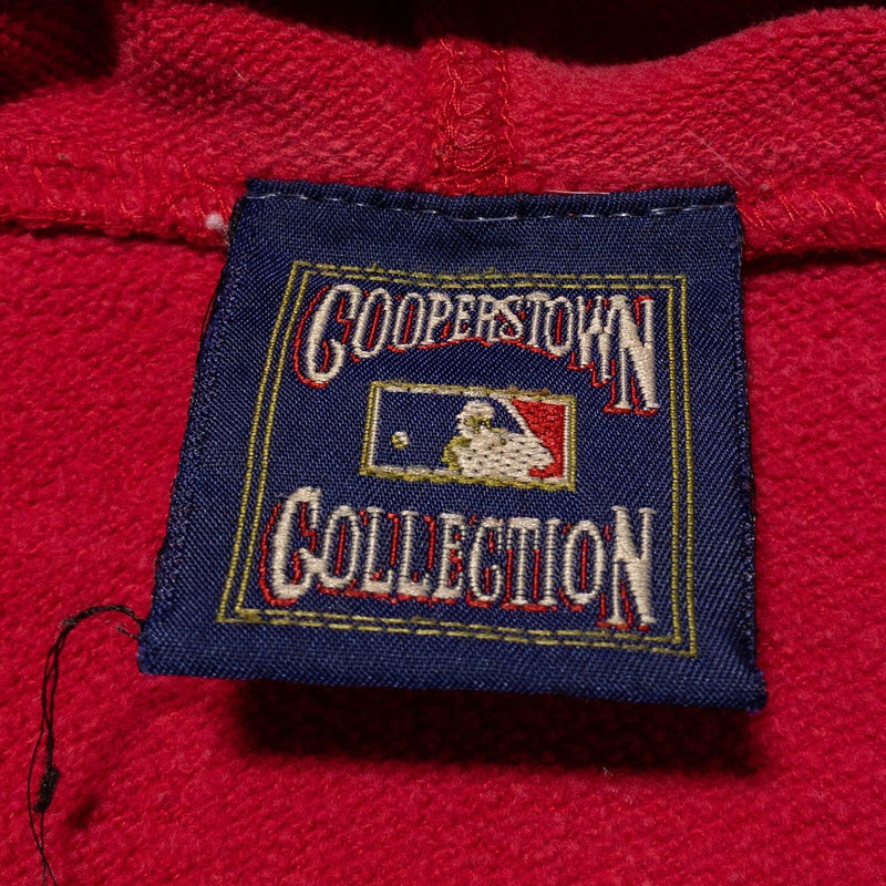 St. Louis Cardinals Hoodie Adult Large Majestic Full Zip Sweatshirt Red MLB
