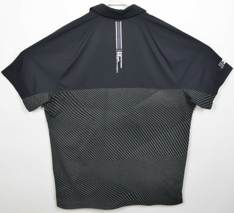 Northwestern Wildcats Men's XL Team Issue Black Under Armour HeatGear Polo Shirt