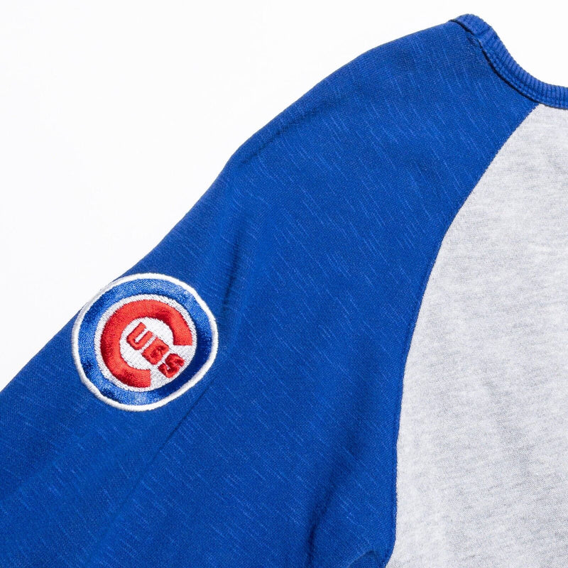 Chicago Cubs Sweatshirt Adult Medium Soft as a Grape Pullover Crewneck MLB Blue