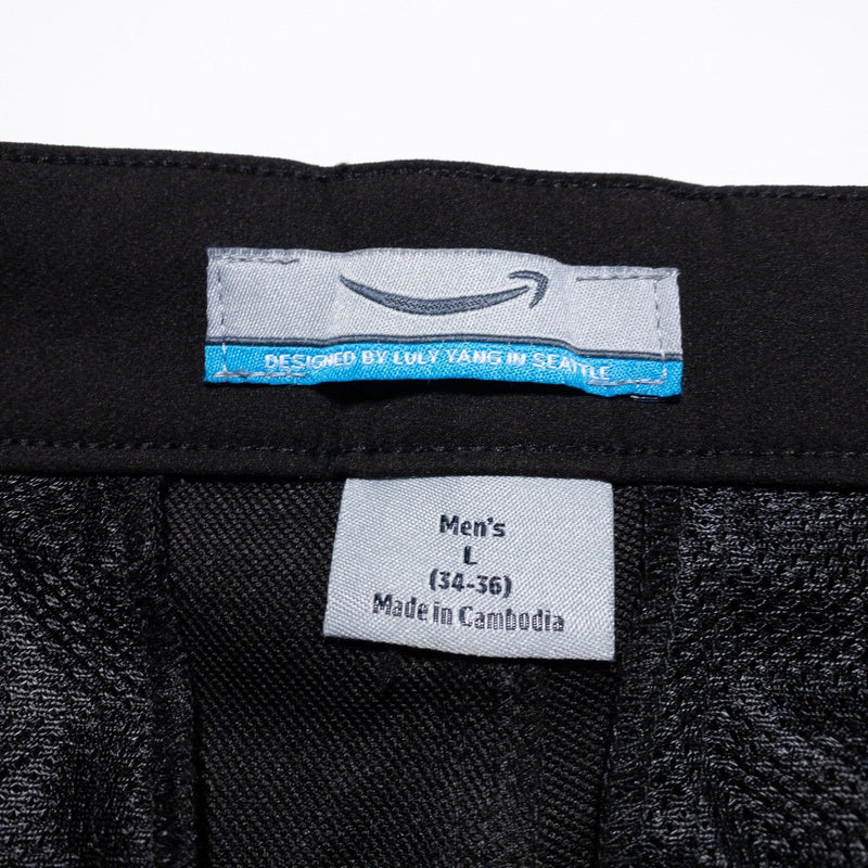 Amazon Delivery Driver Pants Mens Large (34-36) Uniform Black Smile Pocket AMP01