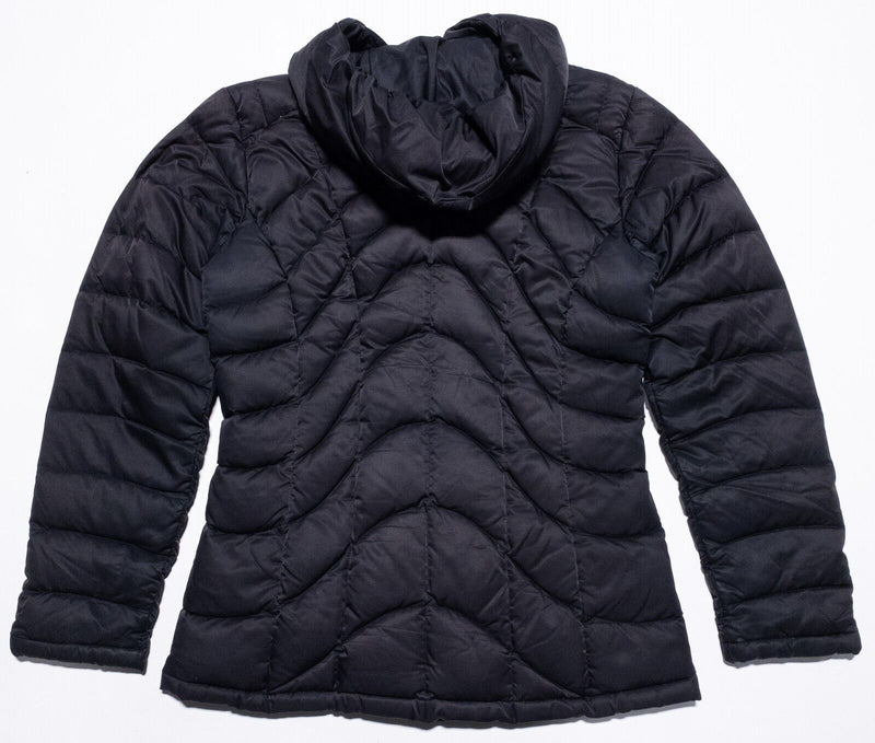 Patagonia Down Puffer Women's Medium Downtown Loft Jacket Hooded Black 28600