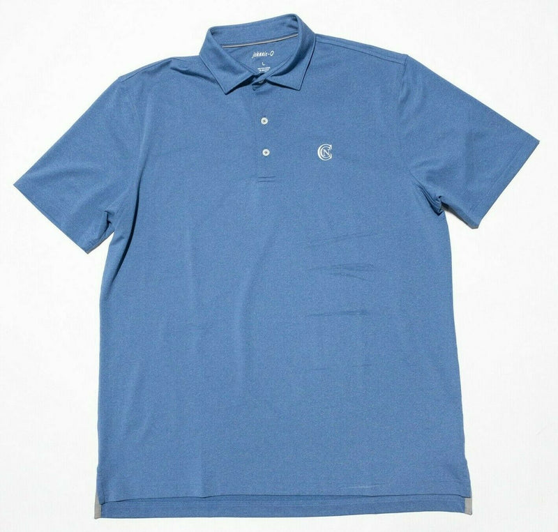 Johnnie-O Prep-Formance Birdie Polo Large Men's Golf Lake Blue Wicking Shirt