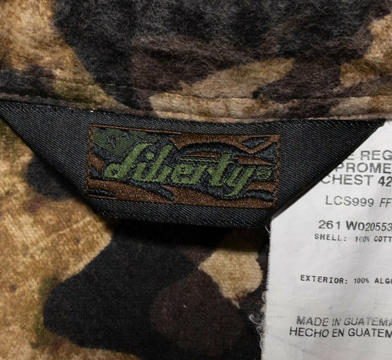 Liberty Mossy Oak Forest Floor Camouflage Chamois Flannel Shirt Men's Large