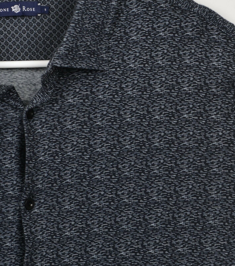 Stone Rose Men's Sz XL 5 Gray Black Geometric Soft Stretch Long Sleeve Shirt