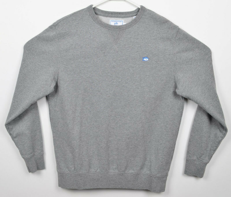 Southern Tide Men’s Medium Skipjack Heather Gray Crewneck Pullover Sweatshirt