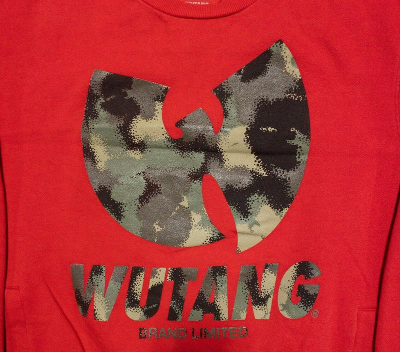 Wu-Tang Clan Men's Large Red Camo Hip Hop Crew Neck Pullover Sweatshirt