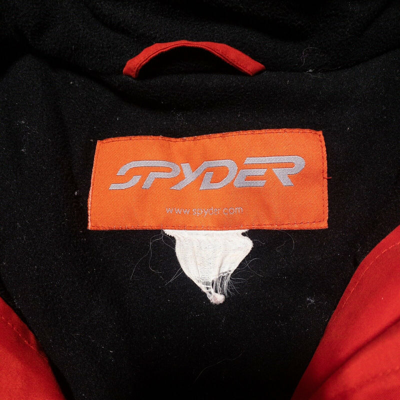 Spyder Two-Piece Ski Suit Women's Large/XL Solid Red Insulated XTL 10K