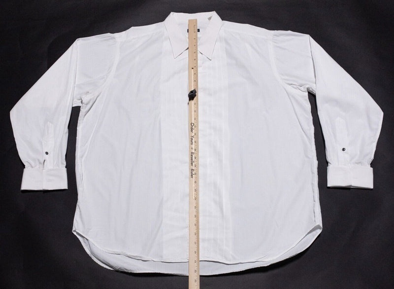 Gitman Bros. Vintage Tuxedo Shirt Men's 18-35 Ruffle White Formal French Cuff