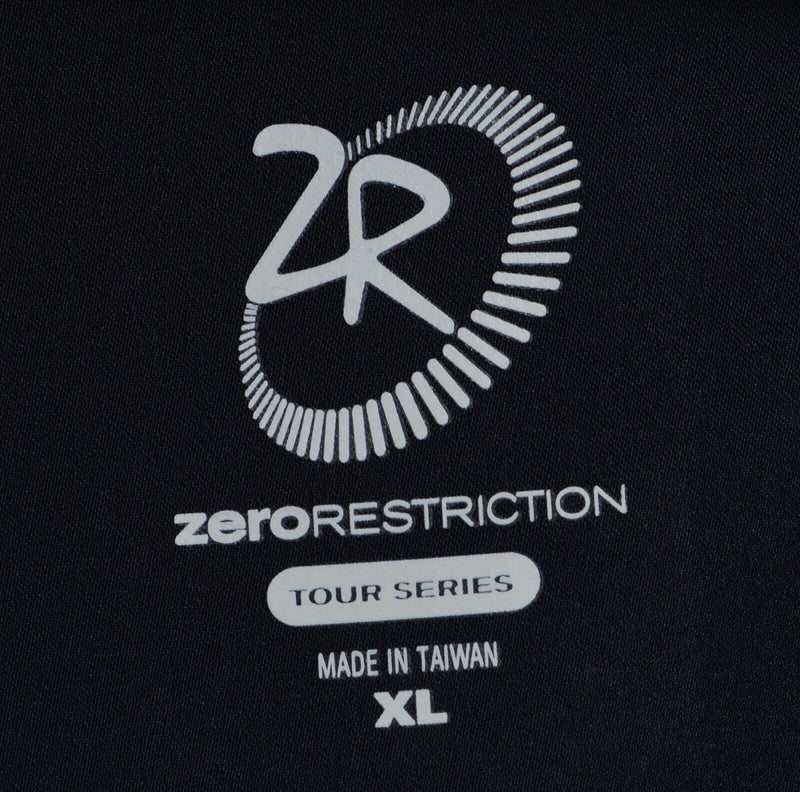 Zero Restriction Men's Sz XL Tour Series Black Stretch Full Zip Golf Jacket