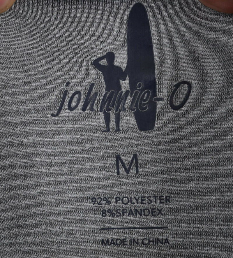 Johnnie-O Men's Sz Medium 1/4 Zip Heather Gray Performance Golf Jacket