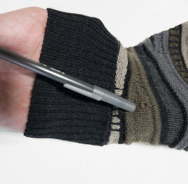 Baracuta Men's Medium Coogi Style Merino Wool 3D Textured Knit Pullover Sweater