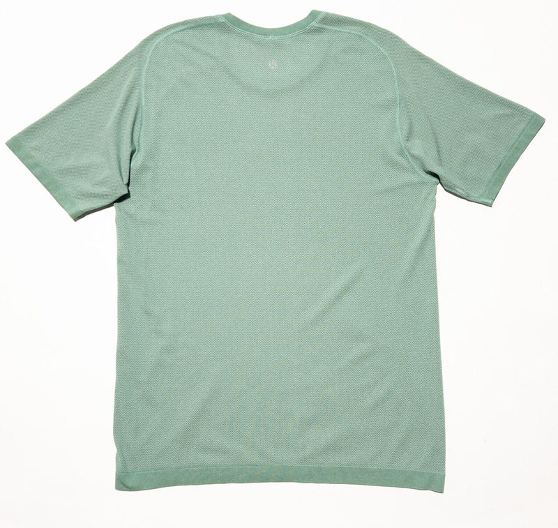 Lululemon T-Shirt Medium Men's Green Metal Vent Tech Short Sleeve Crew Neck