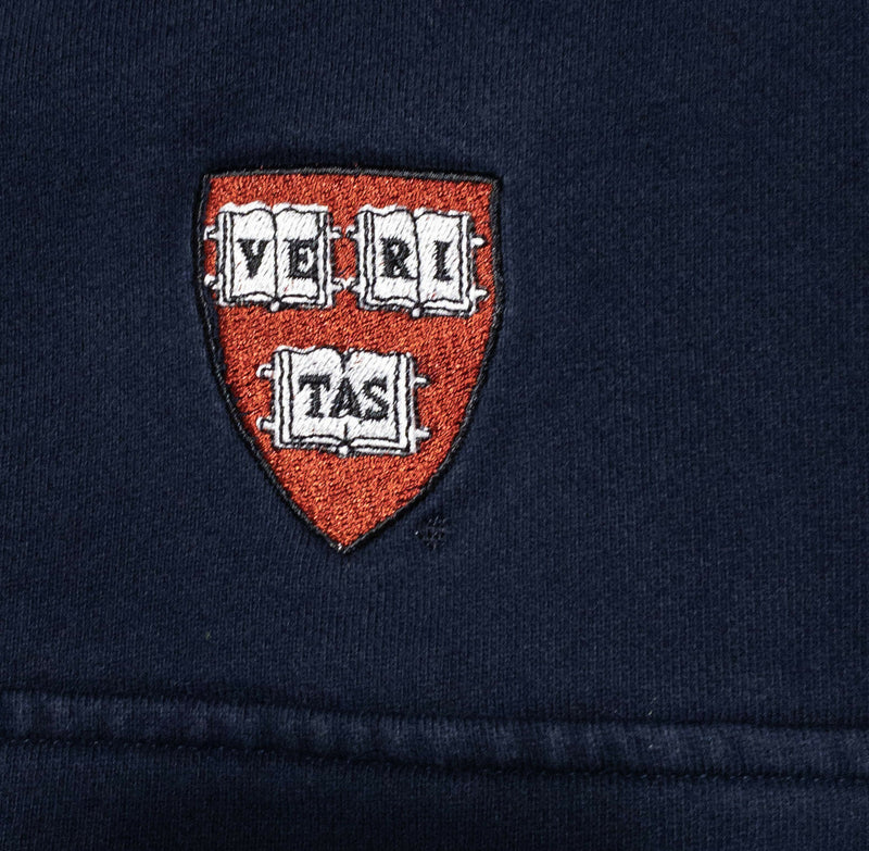 Harvard University Vineyard Vines Men's Medium 1/4 Zip Sweatshirt Navy Blue