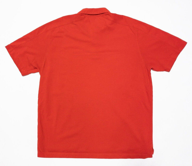 Patagonia Polo Shirt XL Men's Piqué Vitaliti Polo Solid Red Logo Snap Collar